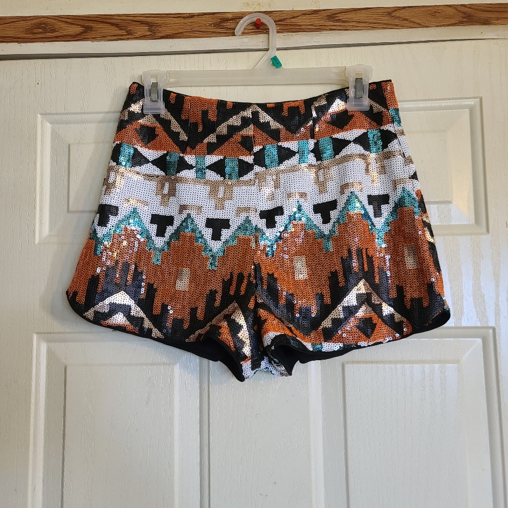 Sequin shorts
